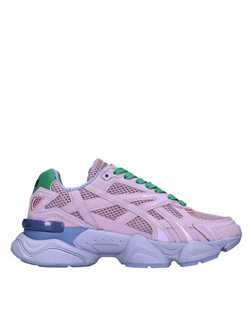 Sneakers in pelle e tessuto C'N'C | 25501/CP CVIOLA-VERDE